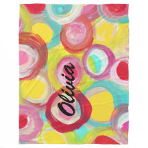 Peinture abstraite de cercle d'art moderne