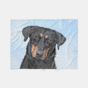 Couverture Polaire Peinture de Beauceron - Cute Original Chien Art