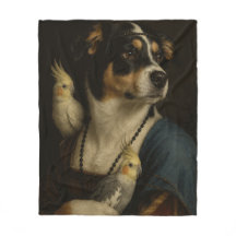 Peinture de la Renaissance drôle de chien et de co