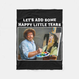 Couverture Polaire Peinture drôle de Trump Libéral Larmes Cadeau poli