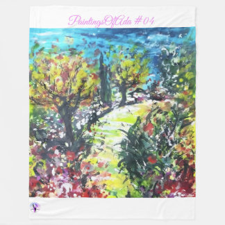 Couverture Polaire PeinturesOfAda #04 - Artiste - Blanc polaire incon