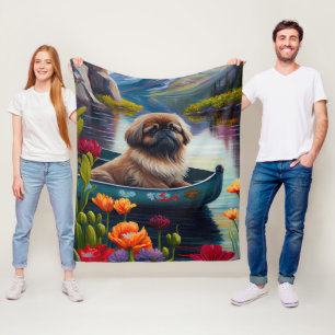 Couverture Polaire Pekingese sur une pagaie : une aventure Pittoresqu
