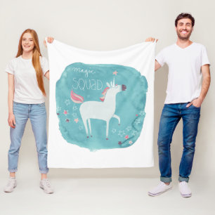 Couverture Polaire Peloton magique de licorne