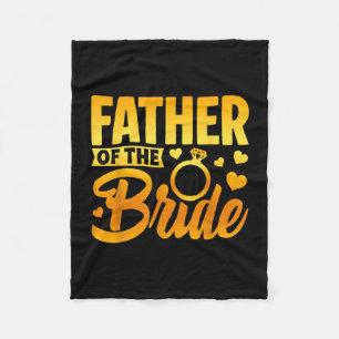 Couverture Polaire Père drôle de la mariée amour paternel mariage
