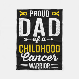Couverture Polaire Père Fière D'Un Enfant Guerrier Du Cancer Survivan