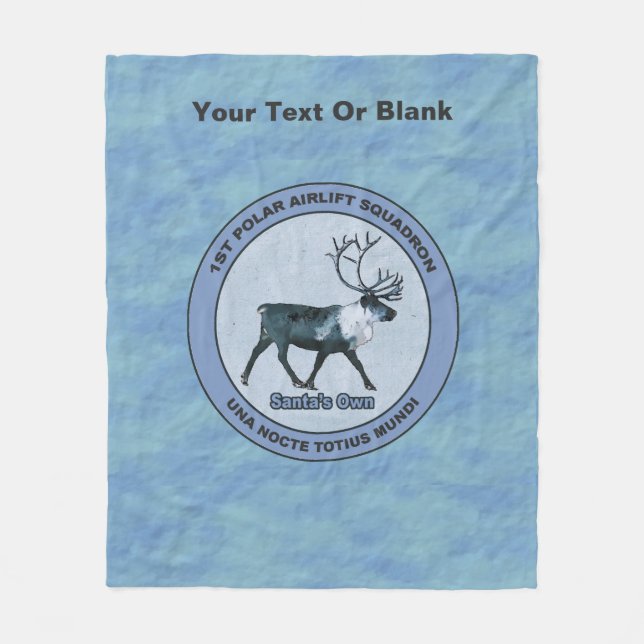 Couverture Polaire Père Noël 1er Polar Airlift Sqdn - Subduit (Devant)