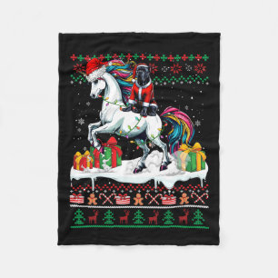 Couverture Polaire Père Noël Cane Corso équitation Unicorn Sweater de