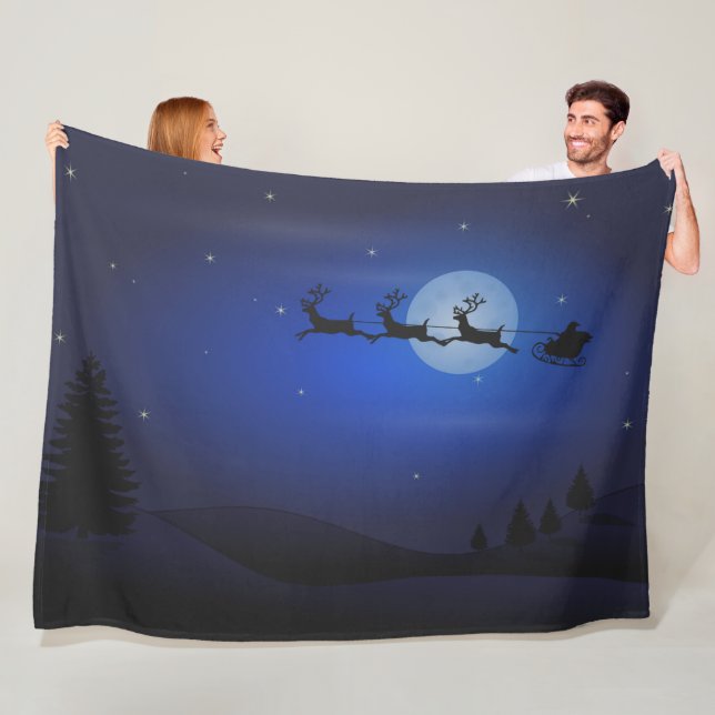 Couverture Polaire PÈRE NOËL est sur son chemin (En situation)