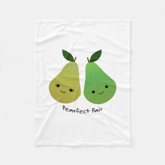 Couverture Polaire Perfect Pear Kawaii Pears (Devant)