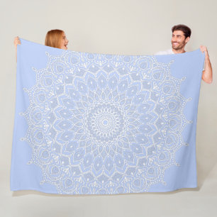 Couverture Polaire Periwinkle Mandala - Bora à Juniper Berry