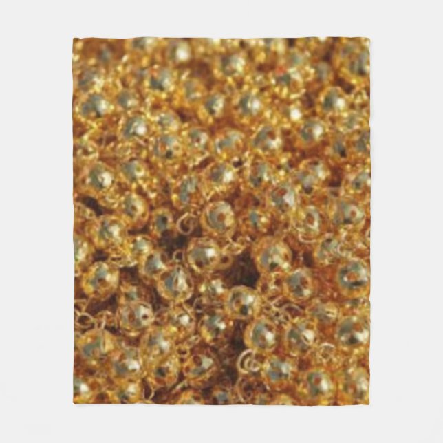 Couverture Polaire perles d'or (Devant)