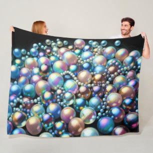 Couverture Polaire Perles Pastel Dures Perles Iridescentes