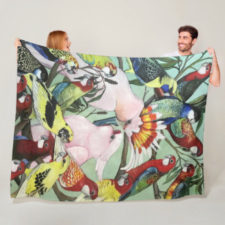 Couverture Polaire Perroquet autochtone australien