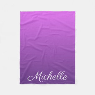 Couverture Polaire Personalisé violet ombre