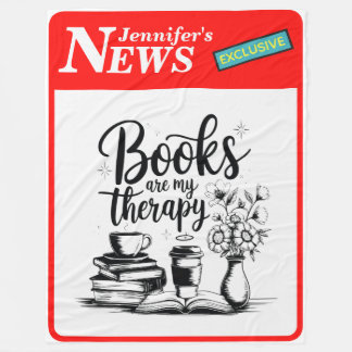 Couverture Polaire Personalized Books Are My Therapy News Exclusive