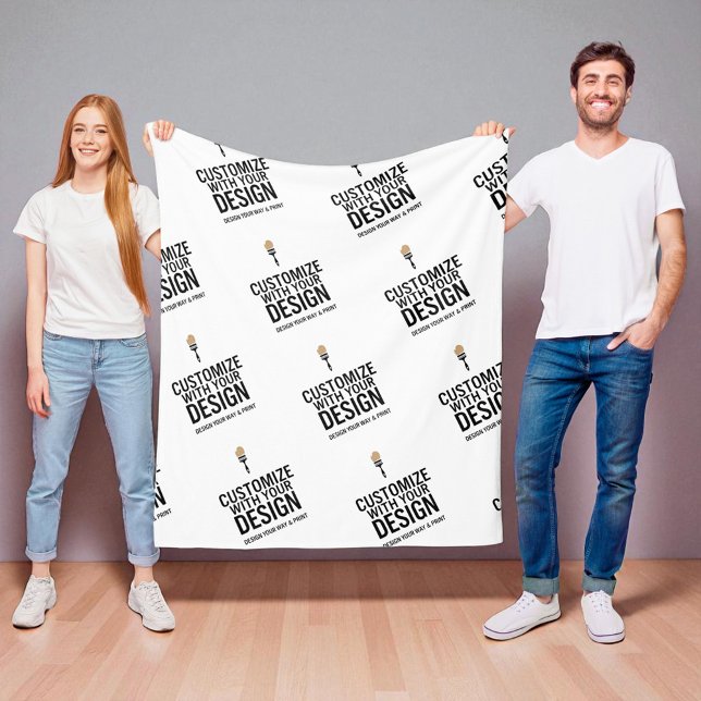 Couverture Polaire Personalized Company Branded Custom Minimalist  (Créateur téléchargé)