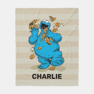 Couverture Polaire Personalized Cookie Monster Crazy Cookies  Fleece
