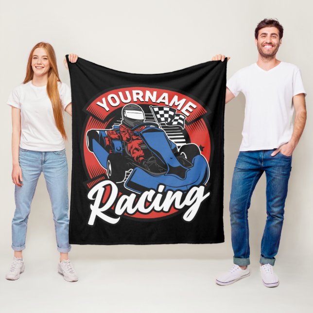 Couverture Polaire Personalized Go Kart (En situation)