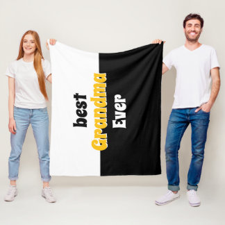 Couverture Polaire personalized grandma retro Fleece Blanket