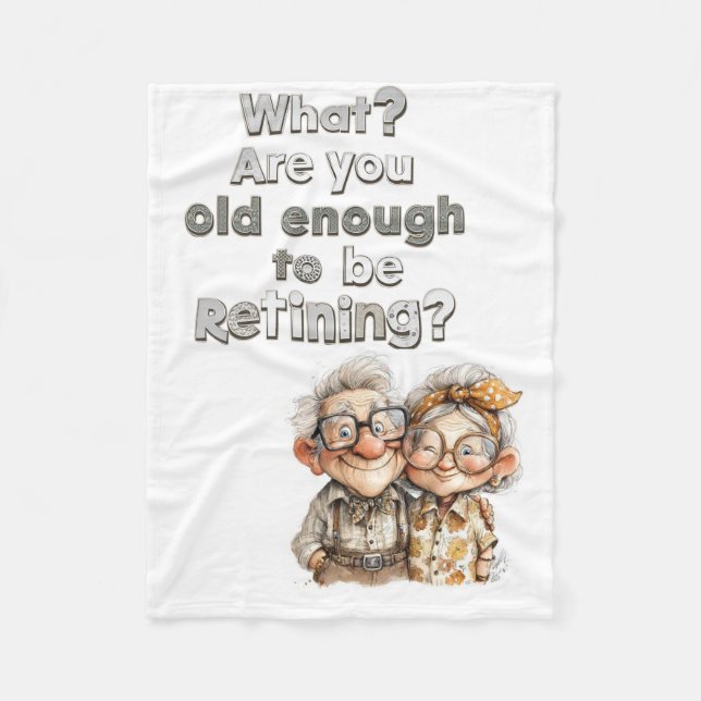 Couverture Polaire Personalized Retirement Gift, Cozy Custom (Devant)