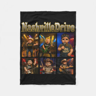 Couverture Polaire Personnages de Nashville Drive Baby