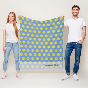 Couverture Polaire Personnalisable Happy Sun Motif