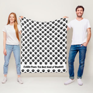 Couverture Polaire Personnalisation des pattes de bascule de texte