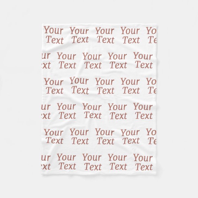 Couverture Polaire Personnalisé (Devant)