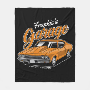 Couverture Polaire Personnalisé 1968 396 Classic Muscle Garage de voi
