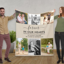 Personnalisé 6 Photo En Mémoire D'Amour Beige