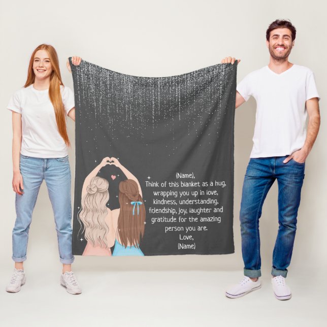 Couverture Polaire Personnalisé À Mon Meilleur Ami (En situation)