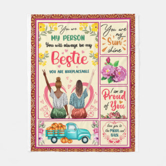 Couverture Polaire Personnalisé À Mon Meilleur Merci D'Ami Pour Tous|