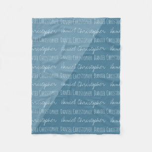 Couverture Polaire Personnalisé Baby Boy avec le nom répété Personnal
