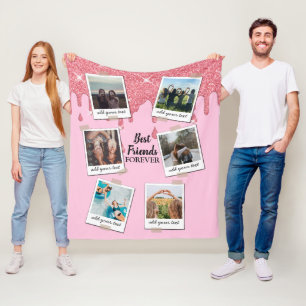 Couverture Polaire Personnalisé Best Friends 6 Photo Collage personna