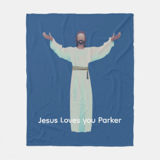 Couverture Polaire Personnalisé Lifesize Jesus Blanket - Customisez-l