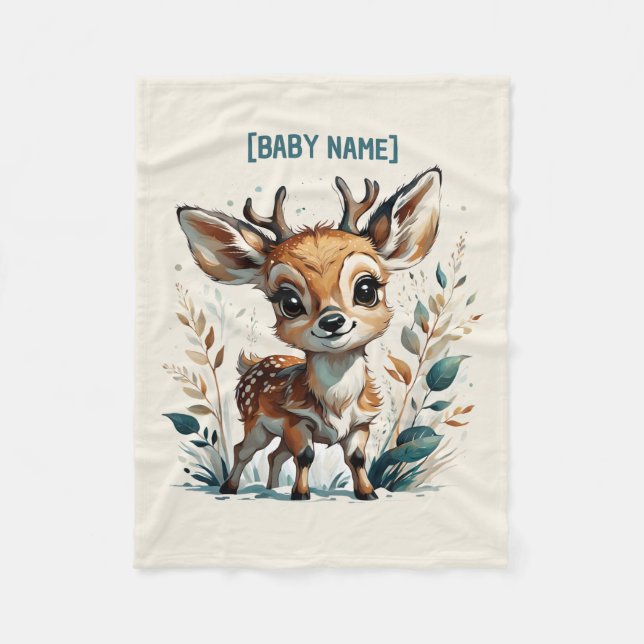 Couverture Polaire Personnalisé Little Deer (Devant)