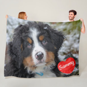 Couverture Polaire Personnalisé Pet Photo Keepsaké Dog Memorial