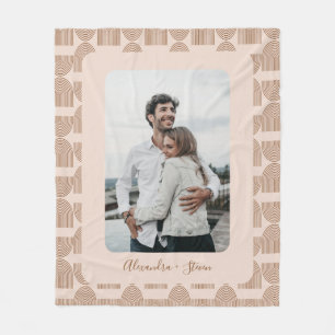 Couverture Polaire Personnalisé Photo Keepsaké Earthy Motif