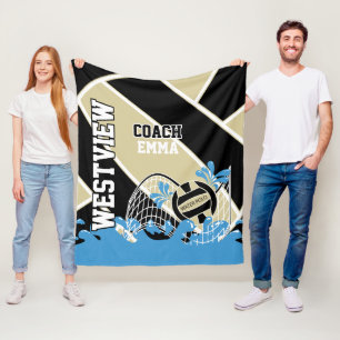 Couverture Polaire Personnalisé - Polo d'eau 🤽 ♀️ en or,