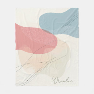 Couverture Polaire Personnalisé Subtil Tone Tone Fluid Art