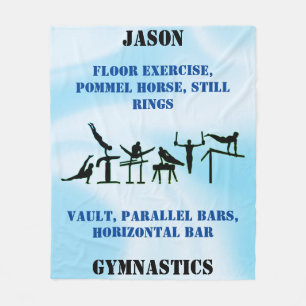 Couverture polaire personnalisée de gymnastique po