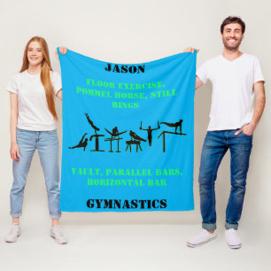 Couverture polaire personnalisée de gymnastique po