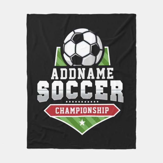 Couverture Polaire Personnaliser Football AJOUTER TEXTE Varsity Team  (Devant)