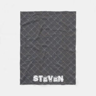 Couverture Polaire Personnaliser - motif diamant en fer métallique