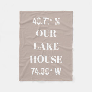 Couverture Polaire Personnaliser Nos Coordonnées Lake House