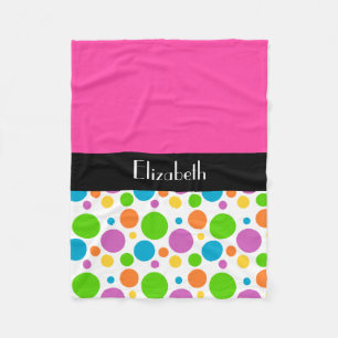 Couverture Polaire Personnaliser - Polka Dot Motif