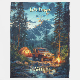 Couverture Polaire Personnaliser Quatre Roues Motrices Fuyons Vers Nu