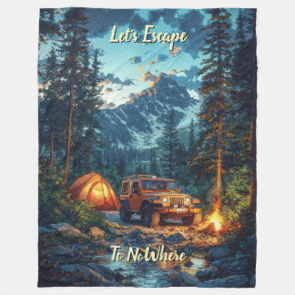 Couverture Polaire Personnaliser Quatre Roues Motrices Fuyons Vers Nu