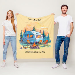 Couverture Polaire Personnaliser Véhicule Récréatif Camping Feu de ca