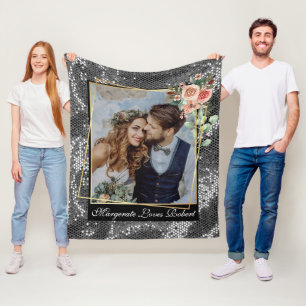 Couverture Polaire Personnalité préférée Je t'aime Photo Blanche pola